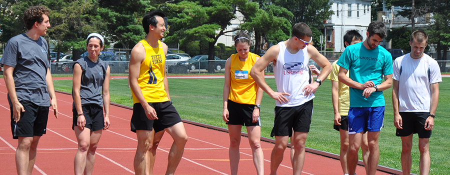students competing at the Relays